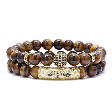 Premium Tiger Eye Bracelet Natural Stone For Unisex Gift