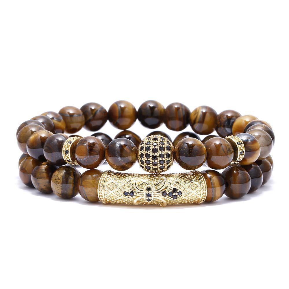 Premium Tiger Eye Bracelet Natural Stone For Unisex Gift