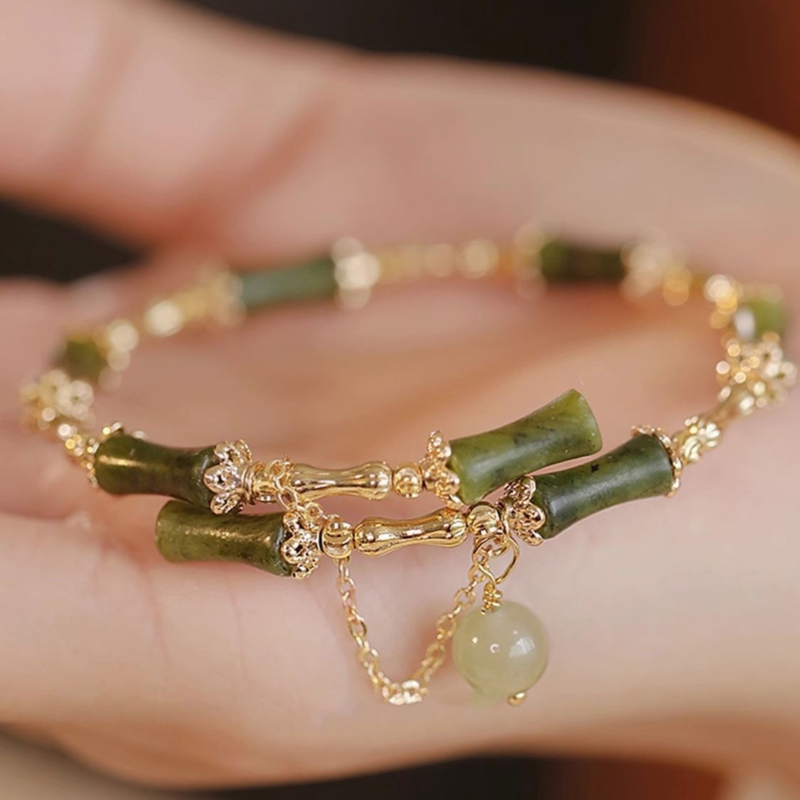 Women's Fashion Personalized Bamboo Beaded Bracelet