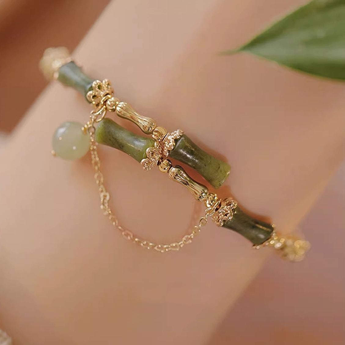 Women's Fashion Personalized Bamboo Beaded Bracelet