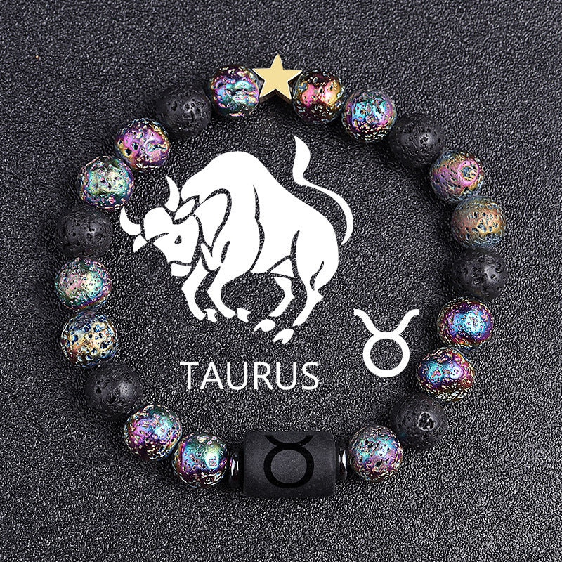 Premium Beaded Bracelet Zodiac Natural Stone Unisex Gift