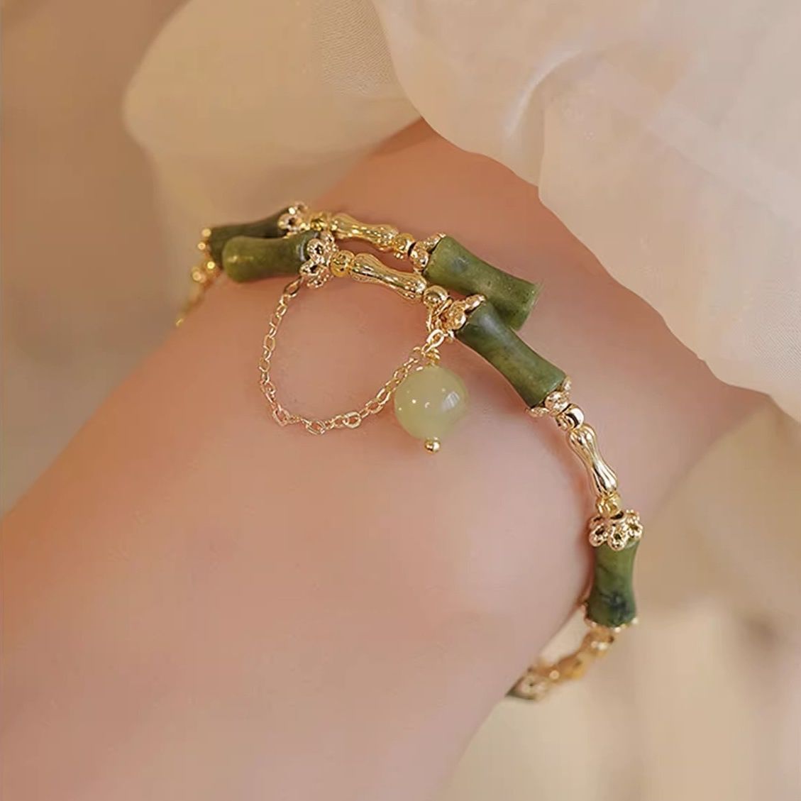 Women's Fashion Personalized Bamboo Beaded Bracelet