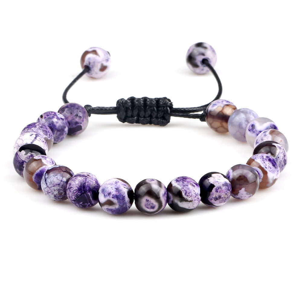 Premium Beaded Bracelet with Two Color Hand Woven for Unisex