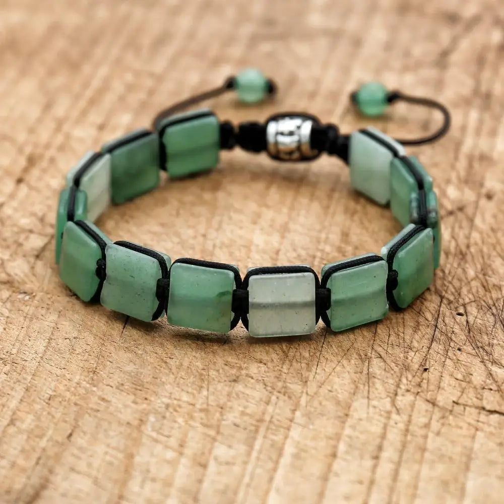 CN Zhejiang Tiger Eye Square Bracelet Bohemia Punk Elite
