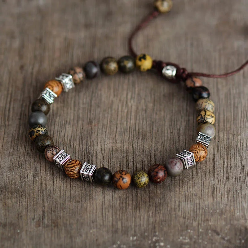 Premium Macrame Bracelet Steampunk Beads for Couples