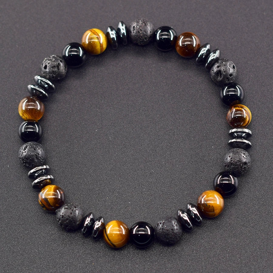 Premium Tiger Eye Beads Bracelet Yellow for Wealth Unisex