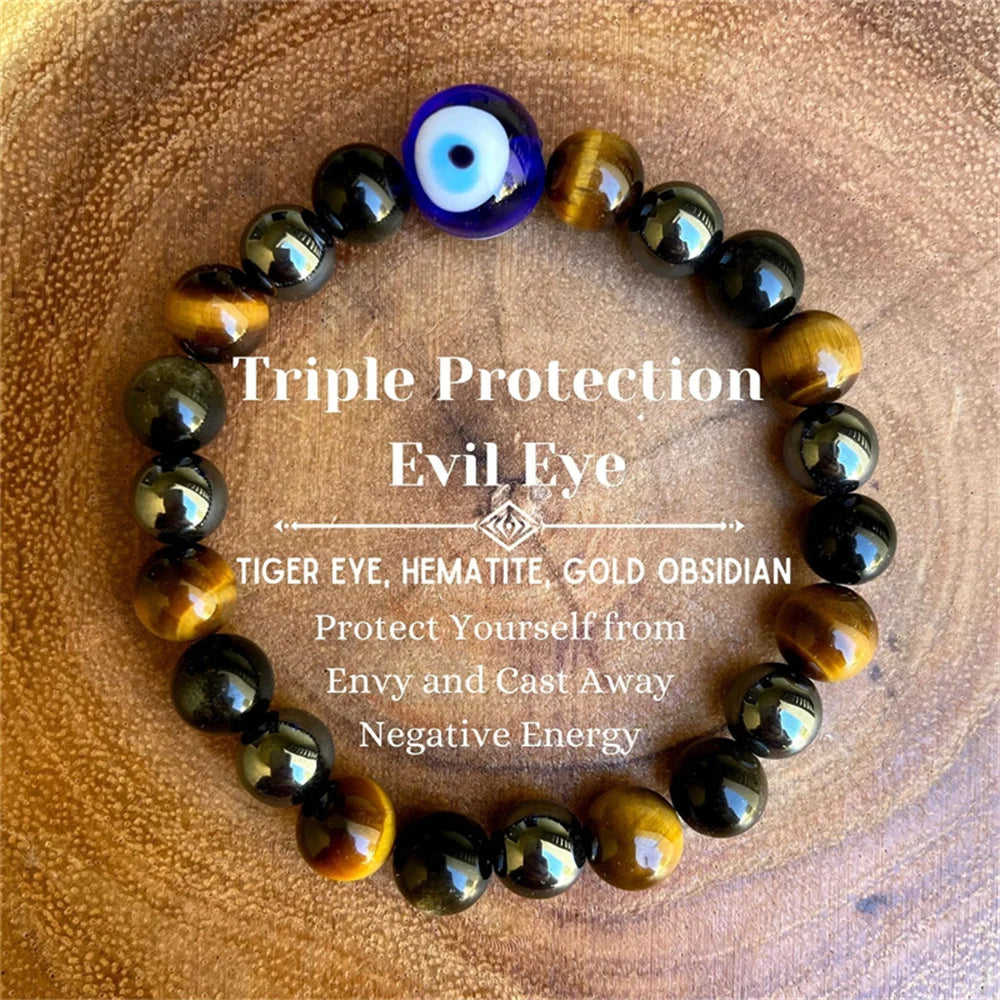 Premium Beaded Bracelet Triple Protection For Unisex