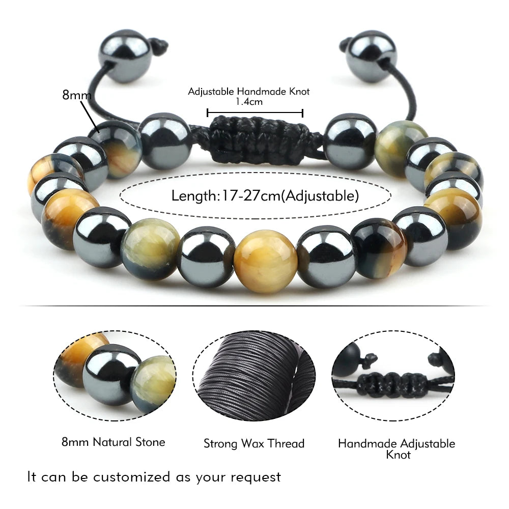 HT Gimini Tiger Eye Hematite Bracelet Limited Edition