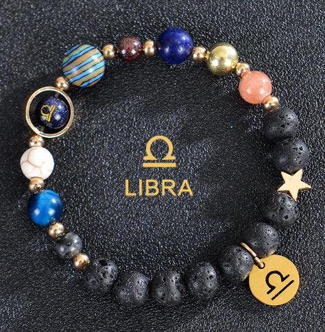 Brand Frosted Stone Beaded Bracelet Eight Planets Exclusive