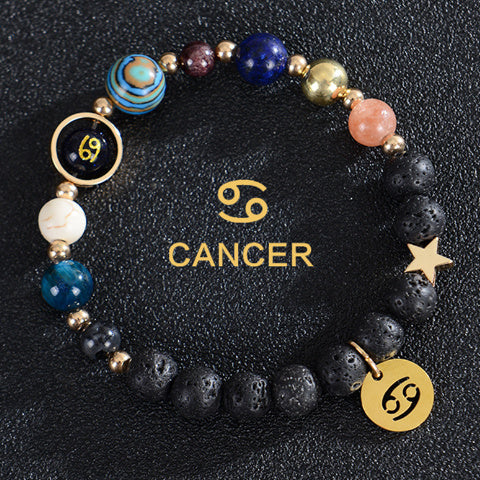 Brand Frosted Stone Beaded Bracelet Eight Planets Exclusive