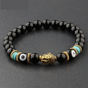 Buddha Head Tiger Stone Energy Bracelet Elite Edition