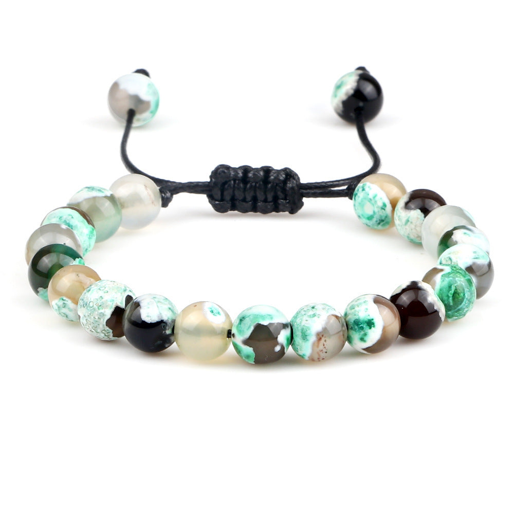 Premium Beaded Bracelet with Two Color Hand Woven for Unisex