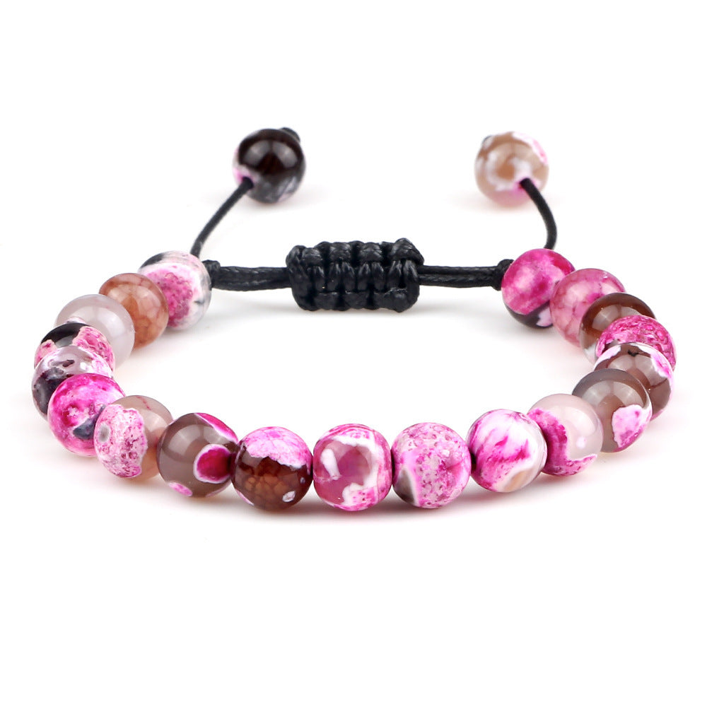Premium Beaded Bracelet with Two Color Hand Woven for Unisex