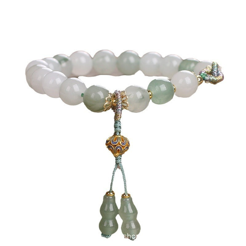 Chinese Handmade Natural Stone Color Beaded Bracelet