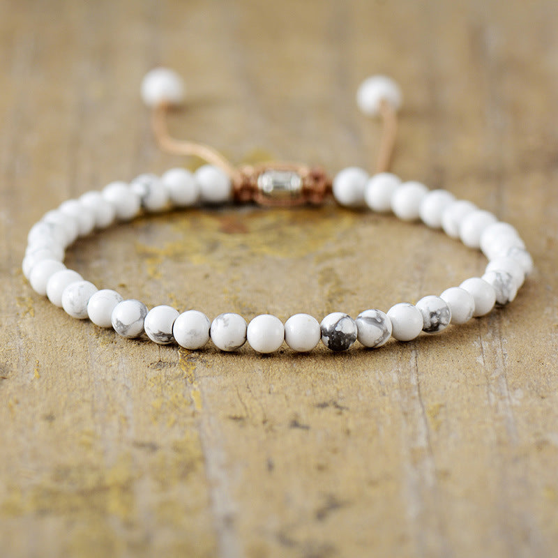 Tourmaline Beaded Bracelet with Heart Shape Unisex