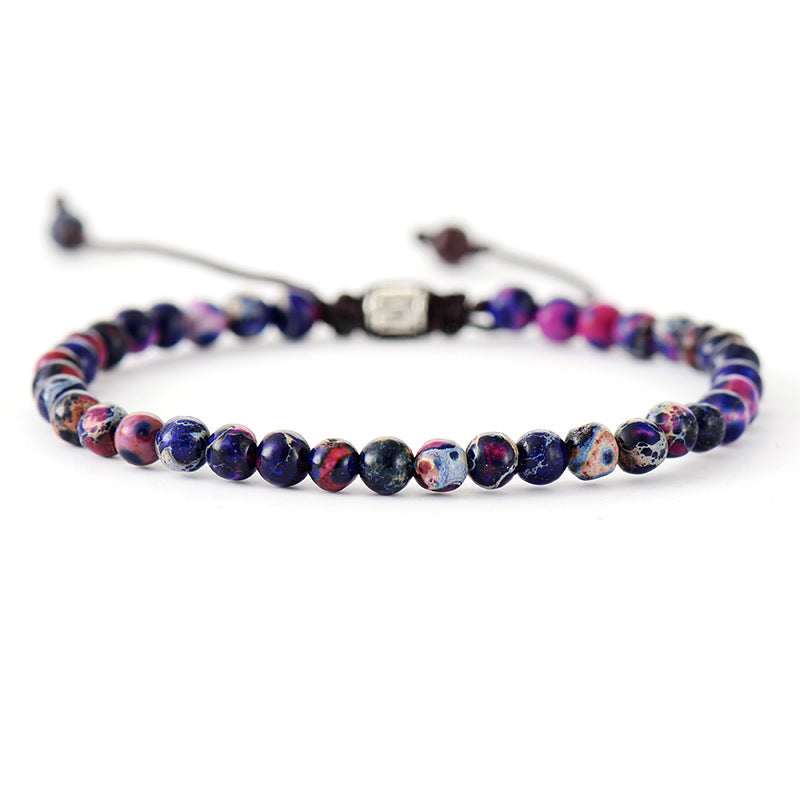 Tourmaline Beaded Bracelet with Heart Shape Unisex