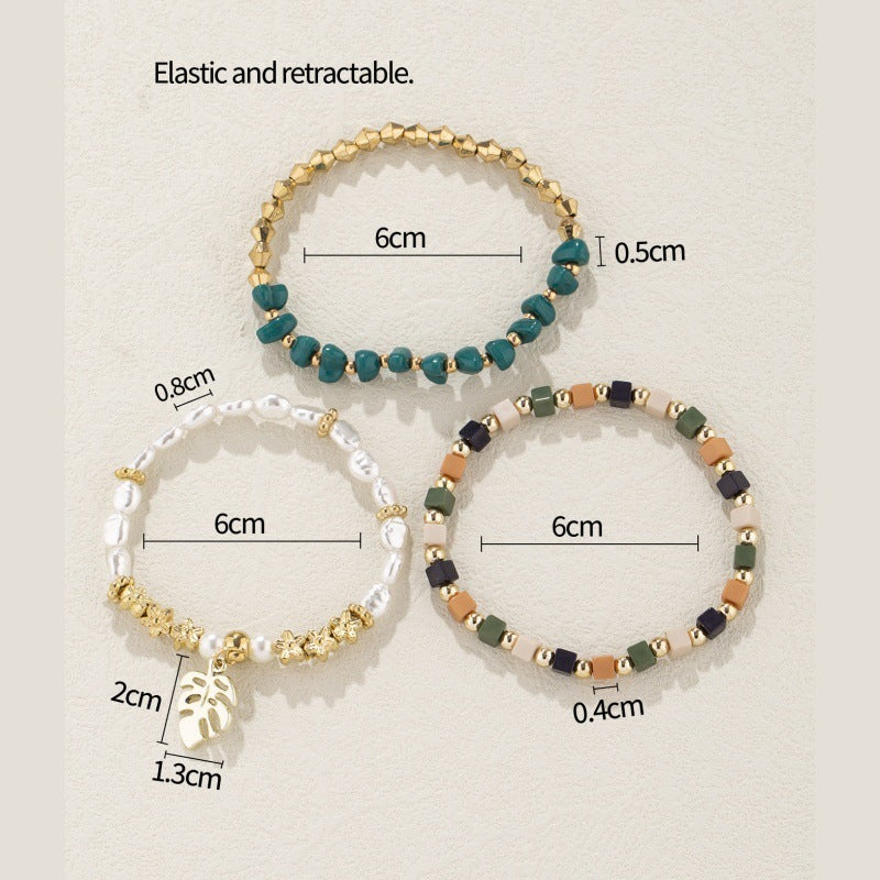 Premium Exotic Bracelet With Leaf Pendant For Women