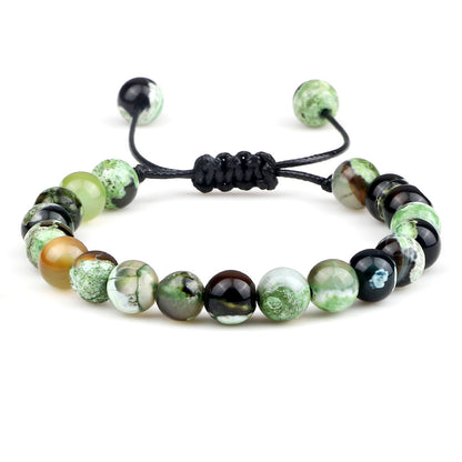 Premium Beaded Bracelet with Two Color Hand Woven for Unisex