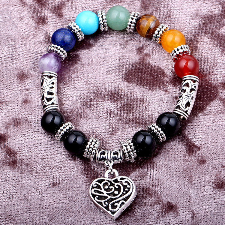 Seven Chakra Stones Yoga Energy Bracelet Exclusive Line
