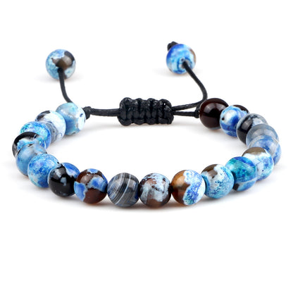 Premium Beaded Bracelet with Two Color Hand Woven for Unisex