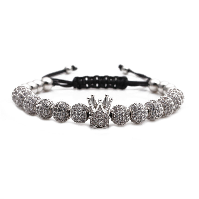 Premium Bracelet Micro Inlaid Zircon Crown For Women