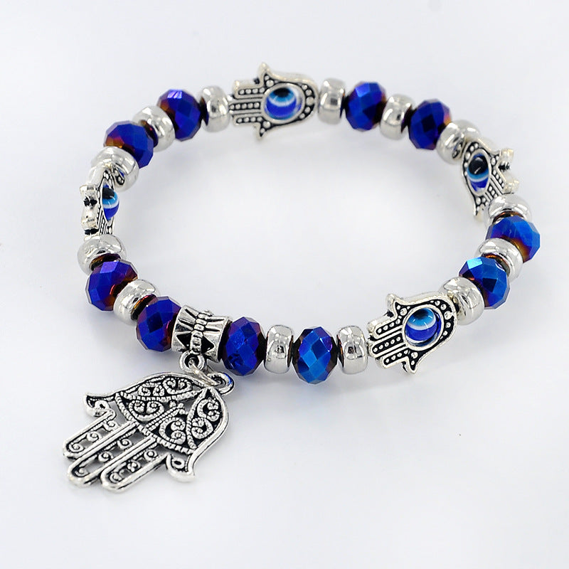Devil's Eye Beaded Bracelet Alloy Gem Inlays Exclusive