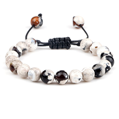 Premium Beaded Bracelet with Two Color Hand Woven for Unisex