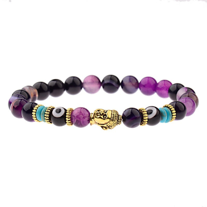 Buddha Head Tiger Stone Energy Bracelet Elite Edition