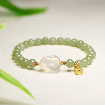 Hetian Jade Rabbit Bracelet For Women Limited Edition