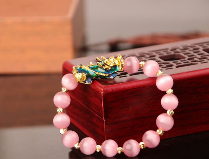 Pixiu Bracelet 3D Gold Plated Luxe Exclusive Crystal Studded