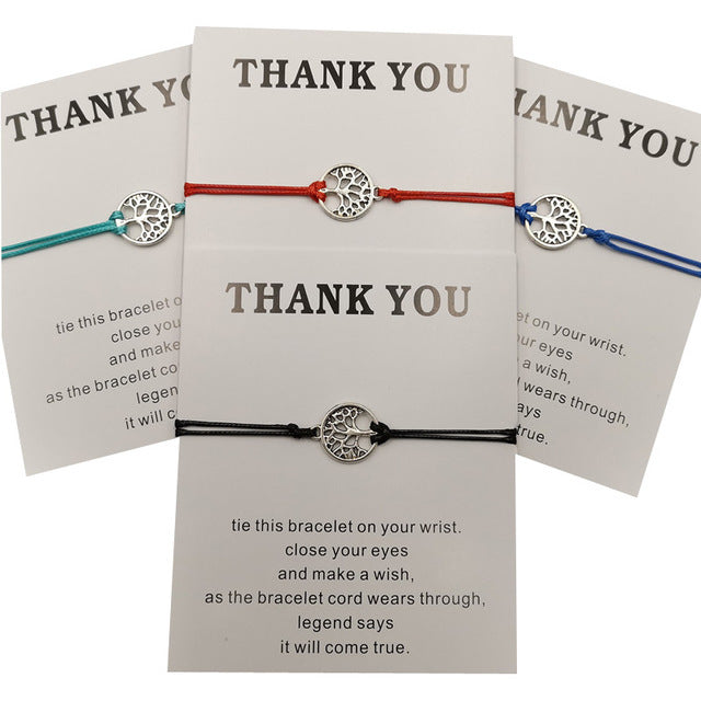 Brand Handwoven Wax Rope Edition Tree Of Life Bracelet
