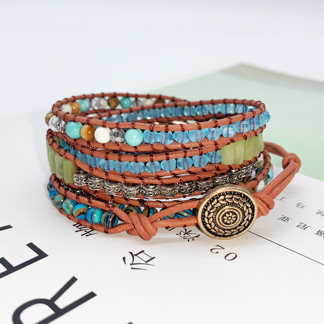 Signature Collection Layered Bead Bracelet Set Unisex