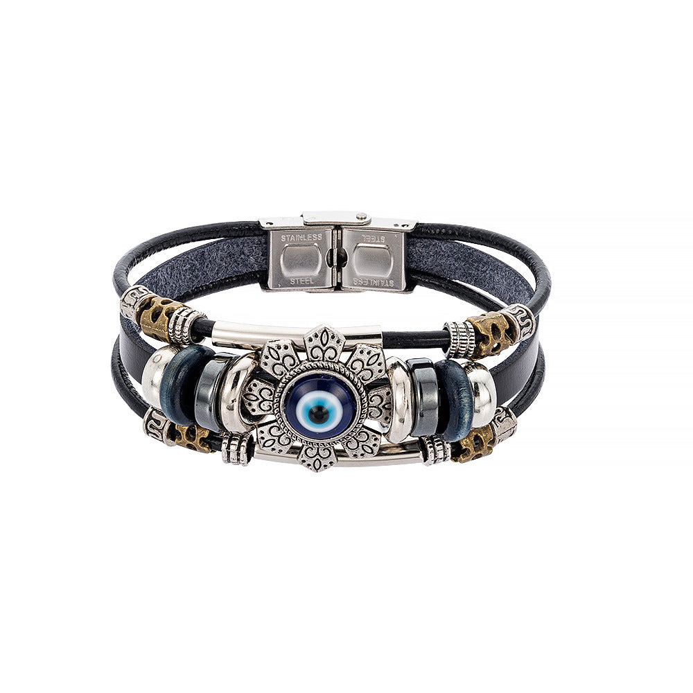 Brand Turkish Blue Eye Alloy Stainless Steel Bracelet Ltd
