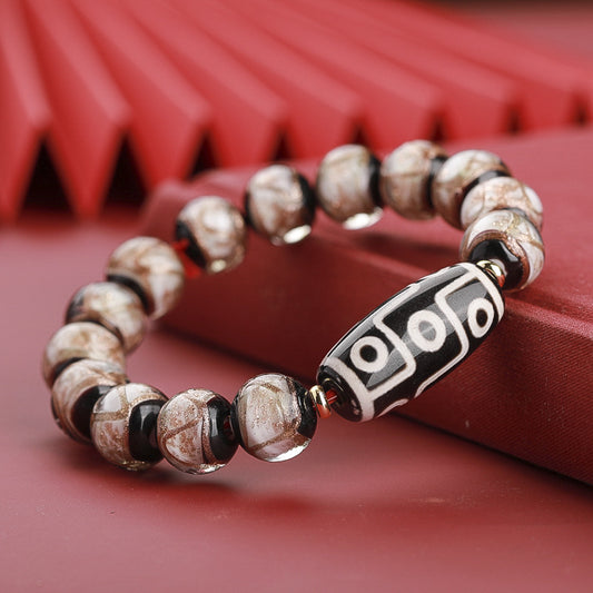 Ancient Five Color Glaze Snake Bracelet Unisex Rare