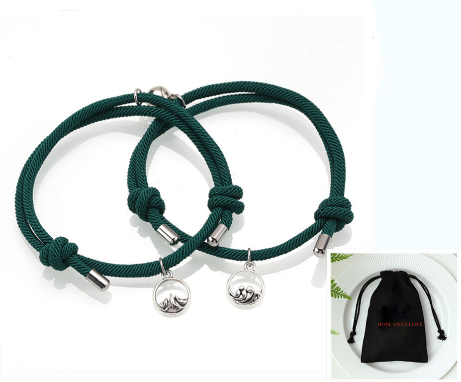 Brand Handwoven Ancient Silver Love Vows Bracelet Limited