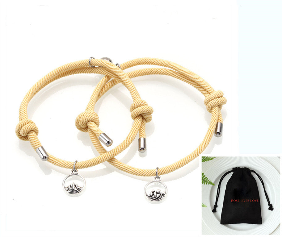 Brand Handwoven Ancient Silver Love Vows Bracelet Limited