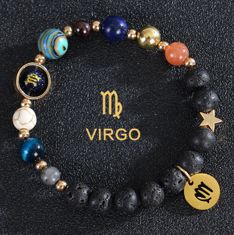 Brand Frosted Stone Beaded Bracelet Eight Planets Exclusive