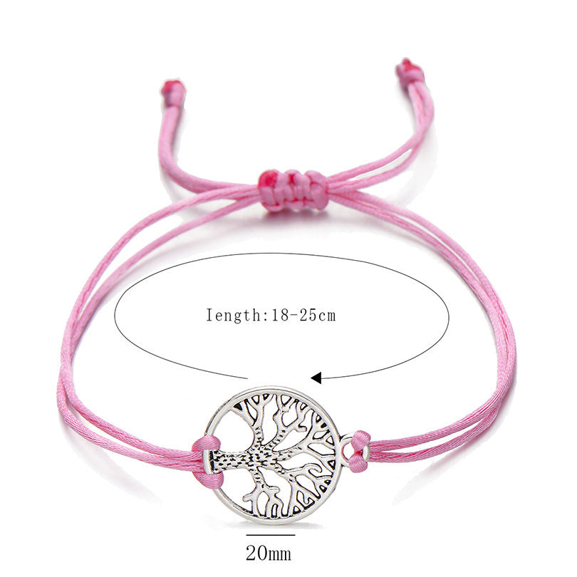 Brand Handwoven Wax Rope Edition Tree Of Life Bracelet