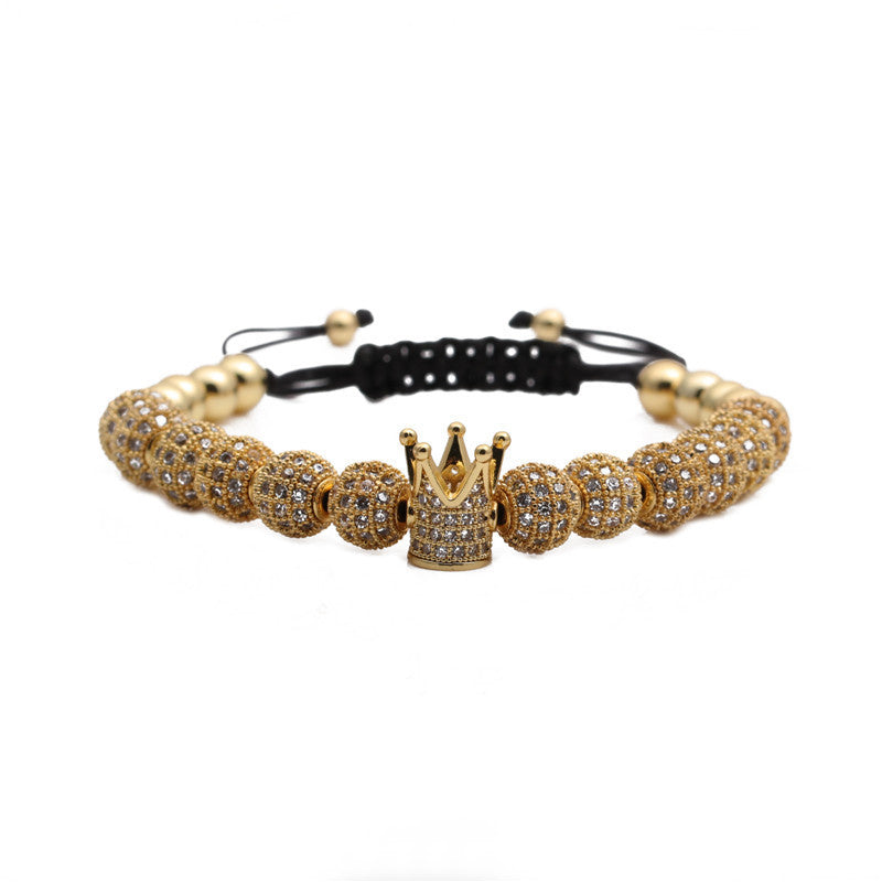 Premium Bracelet Micro Inlaid Zircon Crown For Women
