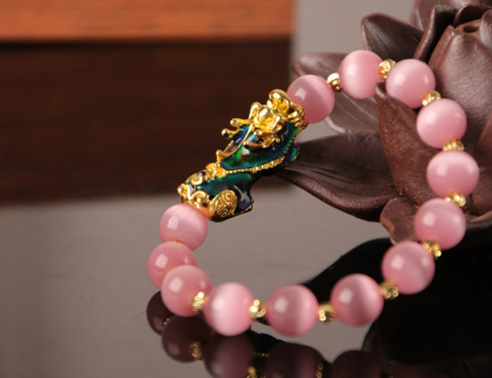 Pixiu Bracelet 3D Gold Plated Luxe Exclusive Crystal Studded