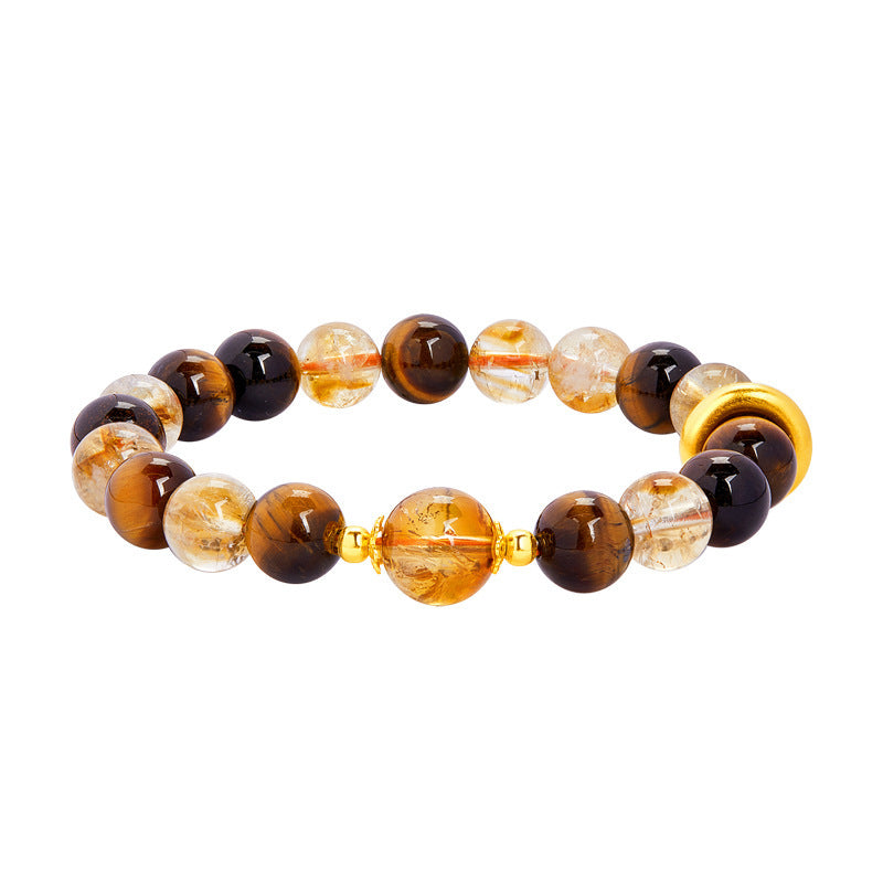 Fashion Personality Tigereye Beaded Bracelet Women