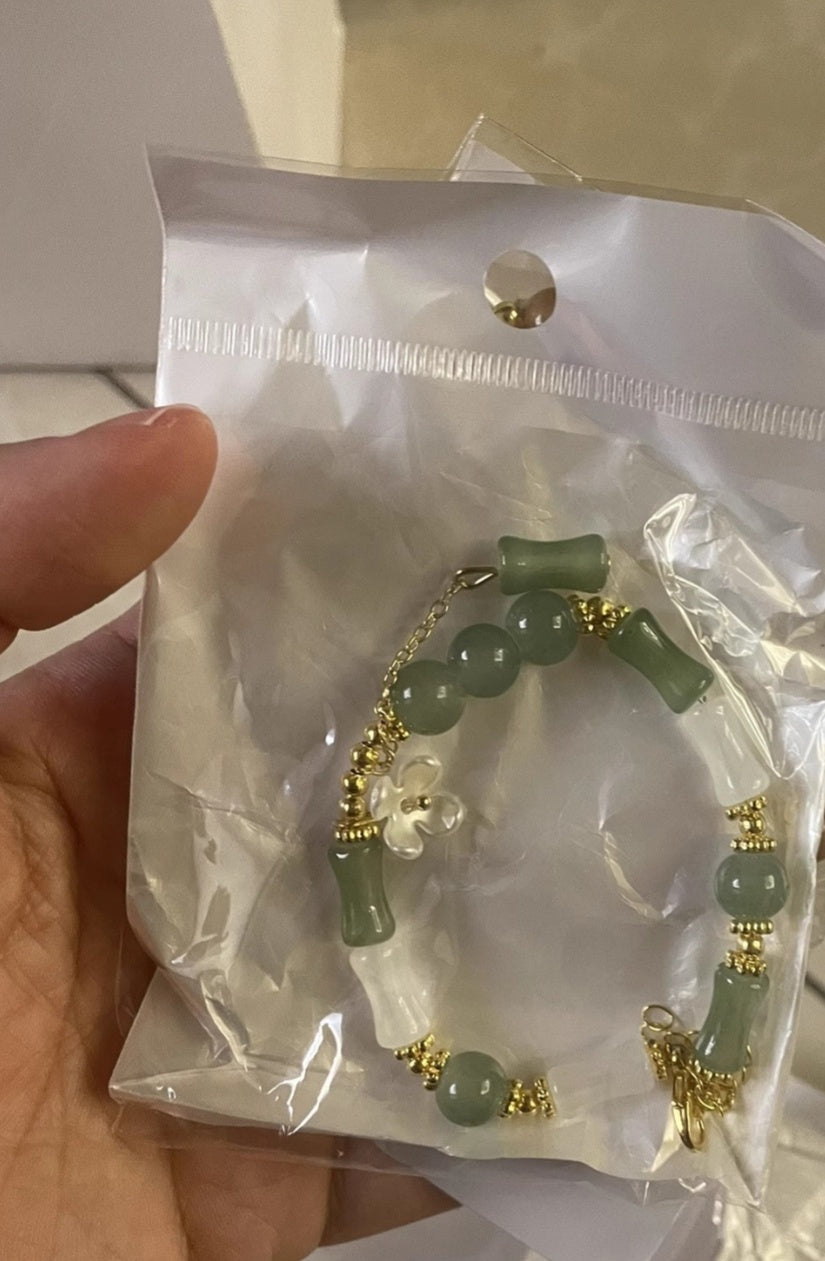 New Bracelet Bamboo Segment Flower Embellishment for Women