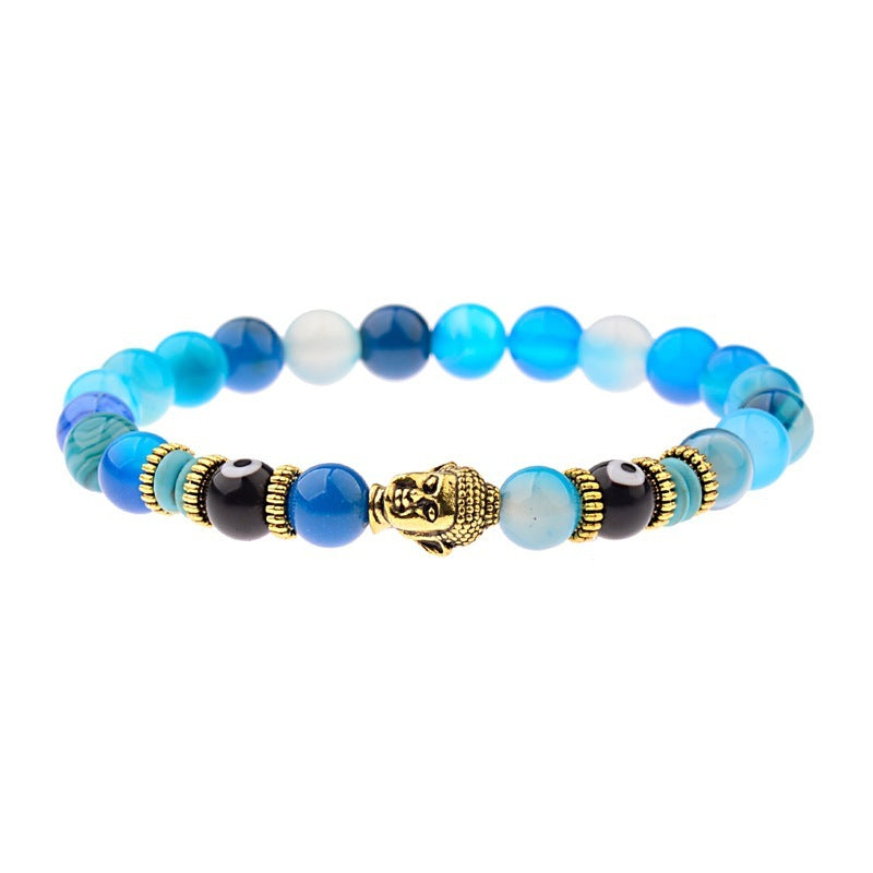 Buddha Head Tiger Stone Energy Bracelet Elite Edition