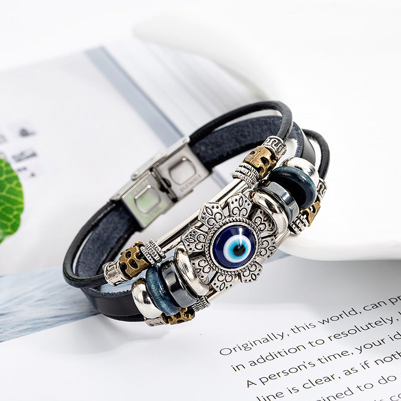 Brand Turkish Blue Eye Alloy Stainless Steel Bracelet Ltd