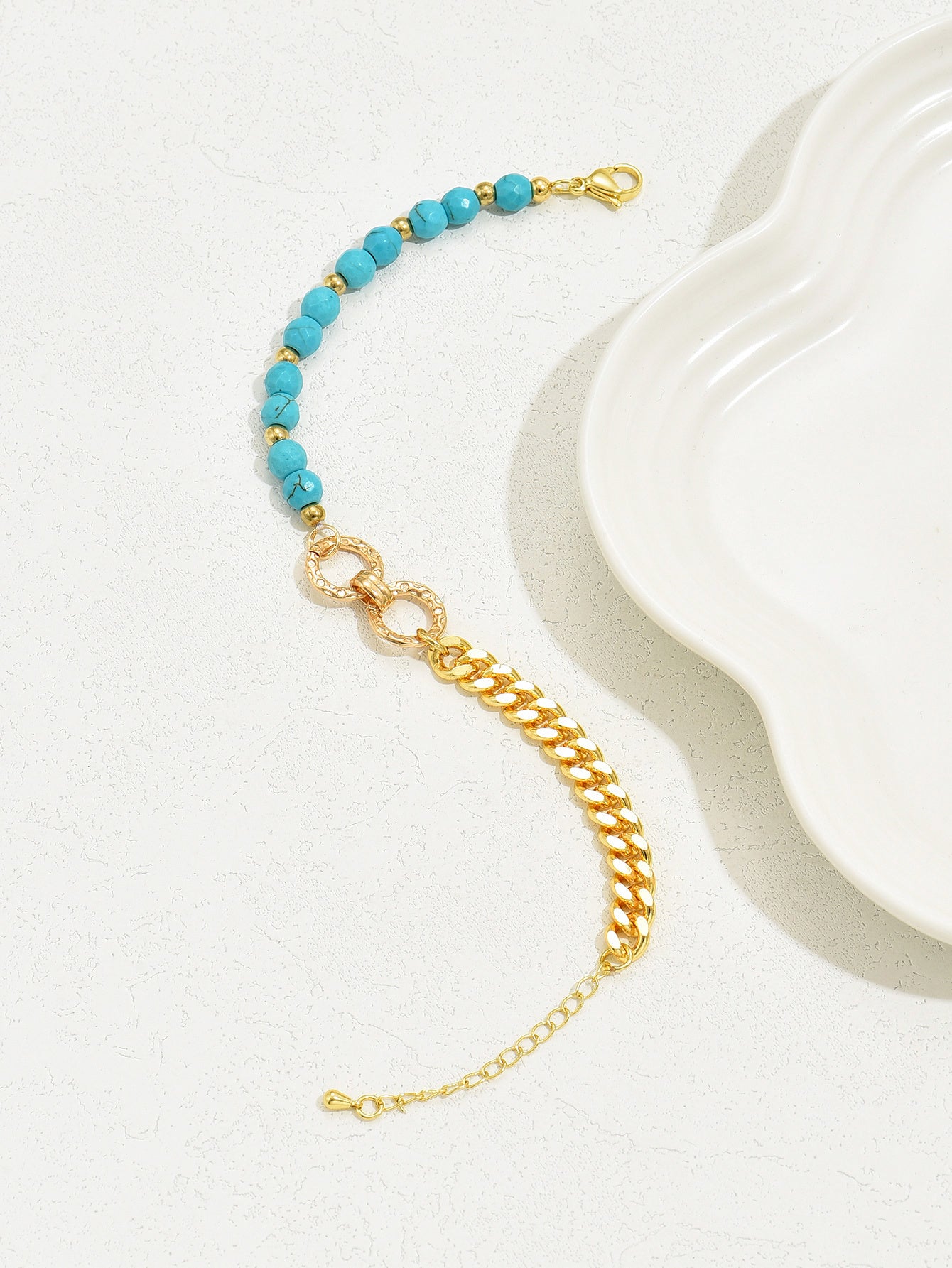 Turquoise Multi Chain Bead Bracelet Elite Collection