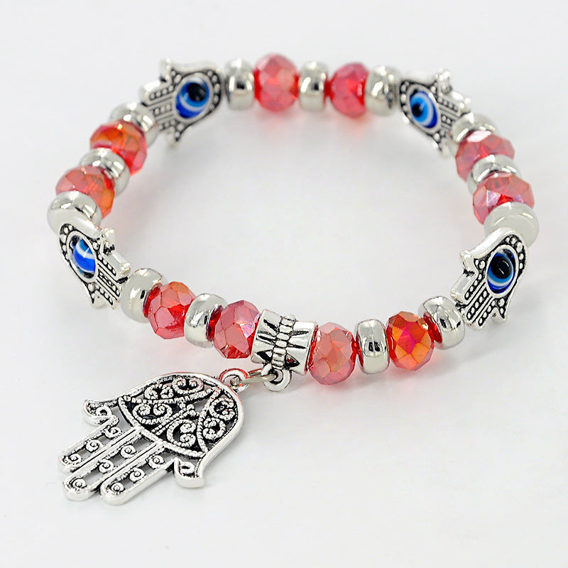 Devil's Eye Beaded Bracelet Alloy Gem Inlays Exclusive