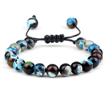 Premium Beaded Bracelet with Two Color Hand Woven for Unisex