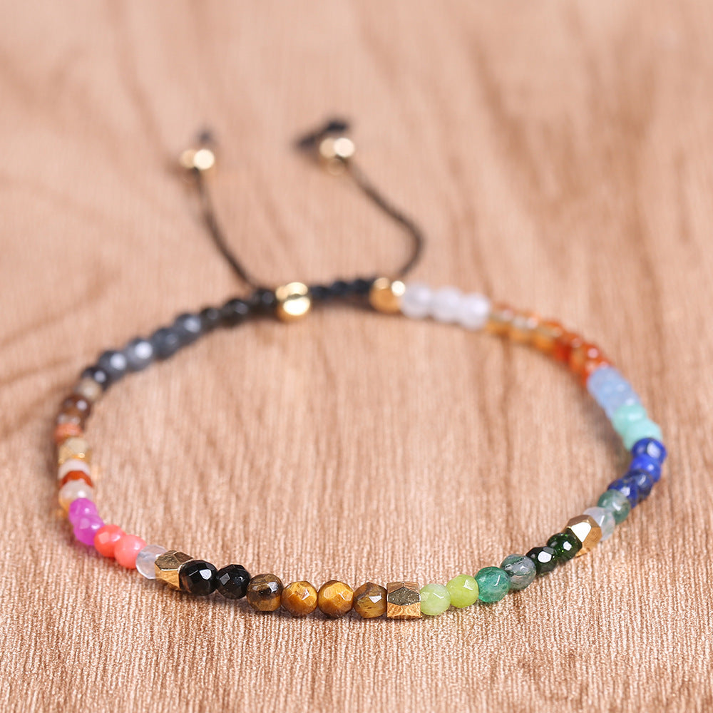 Constellations Seven Chakras Colored Stones Bracelet Deluxe