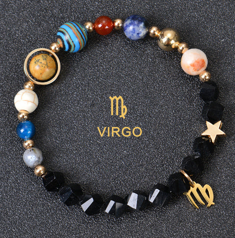 Brand Frosted Stone Beaded Bracelet Eight Planets Exclusive