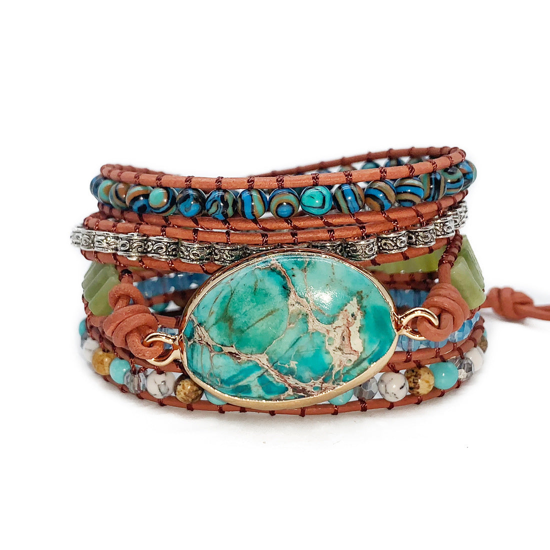 Signature Collection Layered Bead Bracelet Set Unisex